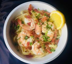 Bacon Shrimp Scampi Photo