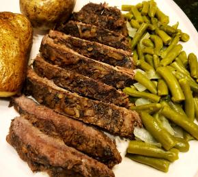 Braised Flank Steak in the Oven Photo