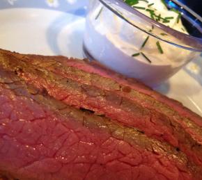 Marinated Flank Steak with Horseradish Cream Photo