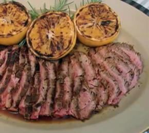 Garlic Fennel Flank Steak with Oranges Photo