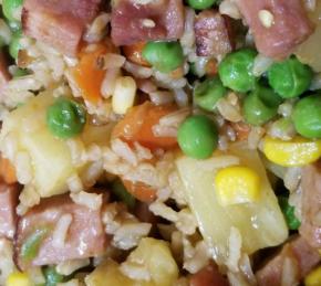 Pineapple Fried Rice with Ham Photo