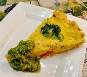 Pesto Spaghetti Frittata Photo