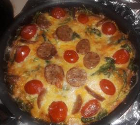 Bacon and Potato Frittata with Greens Photo