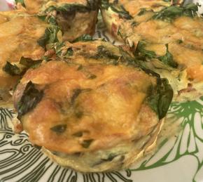 Air Fryer Spinach and Mushroom Frittata Photo