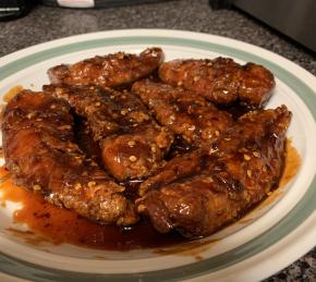 Spicy Korean Fried Chicken with Gochujang Sauce Photo