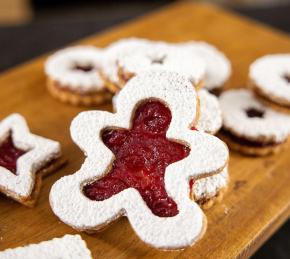 Cranberry-Ginger Linzer Torte Cookies Photo