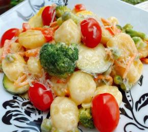 Skillet Gnocchi Primavera with Lemon Cream Sauce Photo