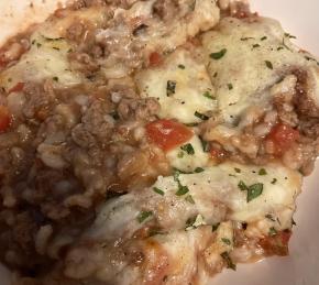 Cheesy Hamburger Rice Casserole Photo