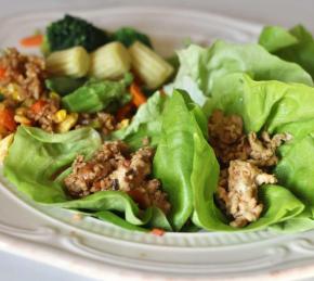 Asian-Inspired Chicken Lettuce Wraps Photo