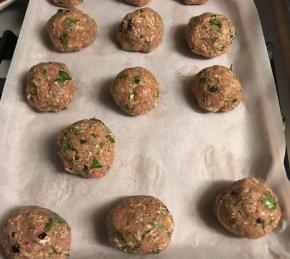 Baked Spinach, Feta, and Turkey Meatballs Photo