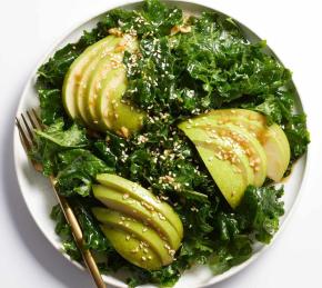 Kale and Pear Salad with Sesame-Ginger Dressing Photo