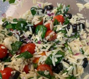 Spinach and Orzo Salad Photo