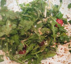 Wild Rocket (Arugula) and Parmesan Salad Photo