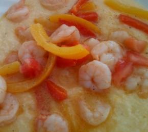 Garlic Cheese Grits with Shrimp Photo