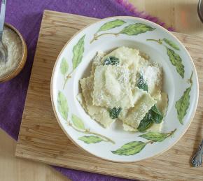 Homemade Pear and Gorgonzola Ravioli Photo