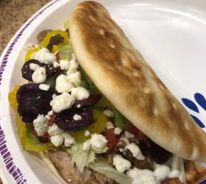 Chicken Souvlaki Gyro Style Photo