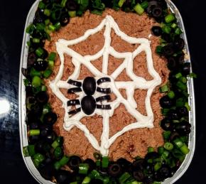 Halloween Spiderweb Layered Dip Photo