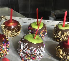 Chocolate Dipped Apples Photo