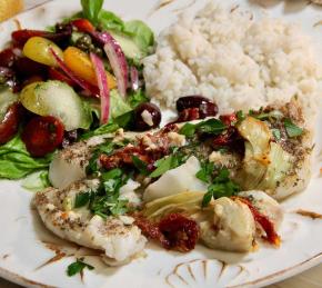 Mediterranean Baked Cod Photo