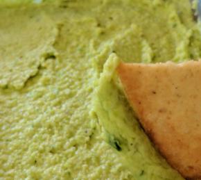 Edamame Hummus with Garlic Scapes Photo