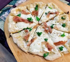 Pizza Bianca with Prosciutto Photo