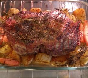 Roast Boneless Leg of Lamb Photo