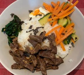 Bibimbap (Korean Rice With Mixed Vegetables) Photo