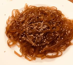 Yummy Korean Glass Noodles (Japchae) Photo