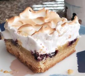 Blueberry Lemon Bars with Meringue Topping Photo