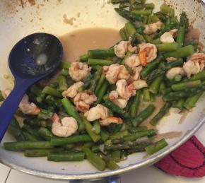 Jumbo Shrimp and Asparagus Photo