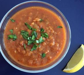 Vegan Turkish Red Lentil Soup Photo