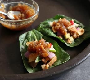 One-Bite Thai "Flavor Bomb" Salad Wraps (Miang Kham) Photo