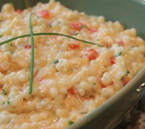 Israeli Couscous and Cheese Photo