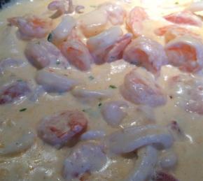 Calamari in a Creamy White Wine Sauce Photo