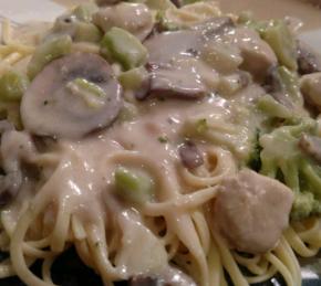 Chicken Mushroom Linguine Photo