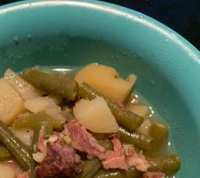 Slow Cooker Green Beans, Ham and Potatoes Photo