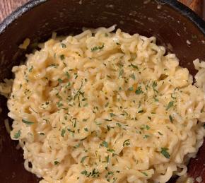 Cheesy Ramen Noodles Photo