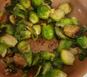 Pan Fried Brussels Sprouts Photo