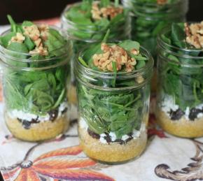 Make-Ahead Spinach Salad in a Jar Photo