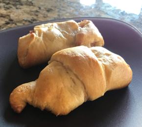 Breakfast Croissants Stuffed with Ham and Gruyere Photo