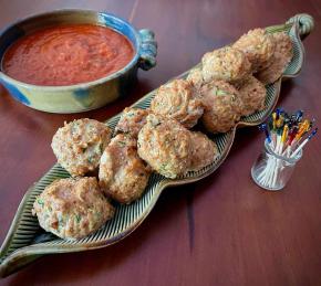 Spicy Chicken Zucchini Meatballs Photo