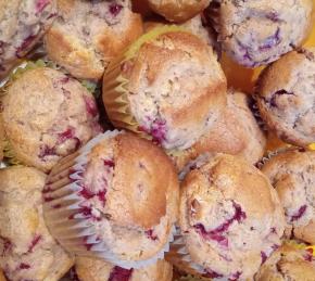 Fresh Cherry Muffins Photo