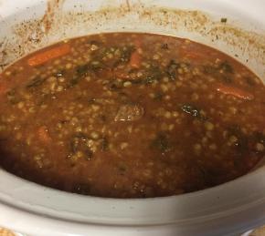 Kelly's Slow Cooker Beef, Mushroom, and Barley Soup Photo