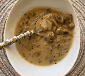 Instant Pot Garlicky Mushroom Soup Photo