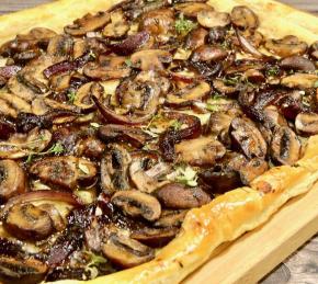 Puff Pastry Mushroom Tart Photo