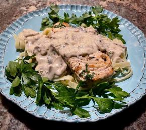 Chicken Mushroom Fettuccine Photo