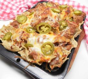 Easy Nachos with Refried Beans Photo