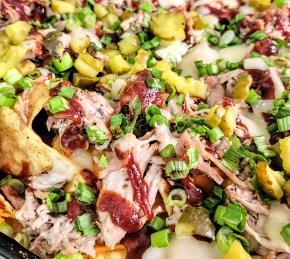 Baked BBQ Pulled Pork Nachos Photo