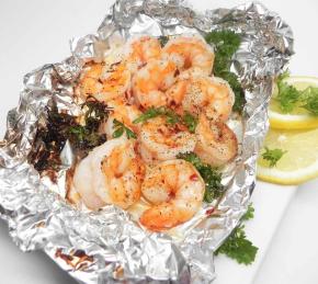 Shrimp in Foil Photo