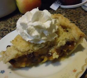 Homemade Mince Pie with Crumbly Topping Photo